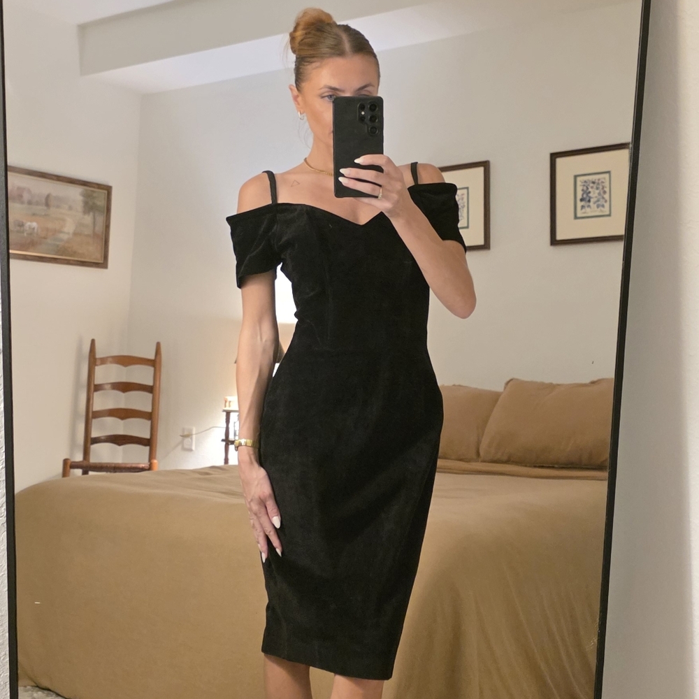 Vintage Suede Dress